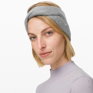Lululemon Twisted Bliss Gray Wool Ear Warmer